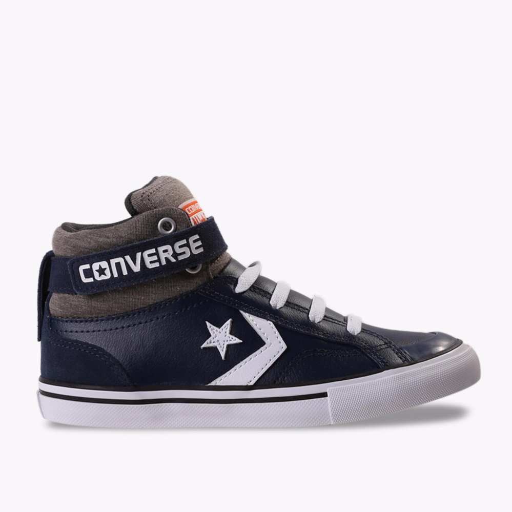 Converse Pro Blaze Strap Hi Kids Sneakers Shoes - Biru Tua