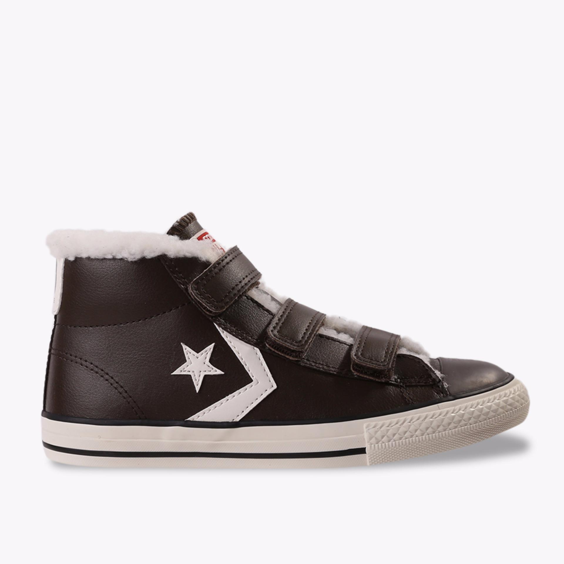 Converse Star Player EV 3V Mid Kids Sneakers Shoes - Cokelat