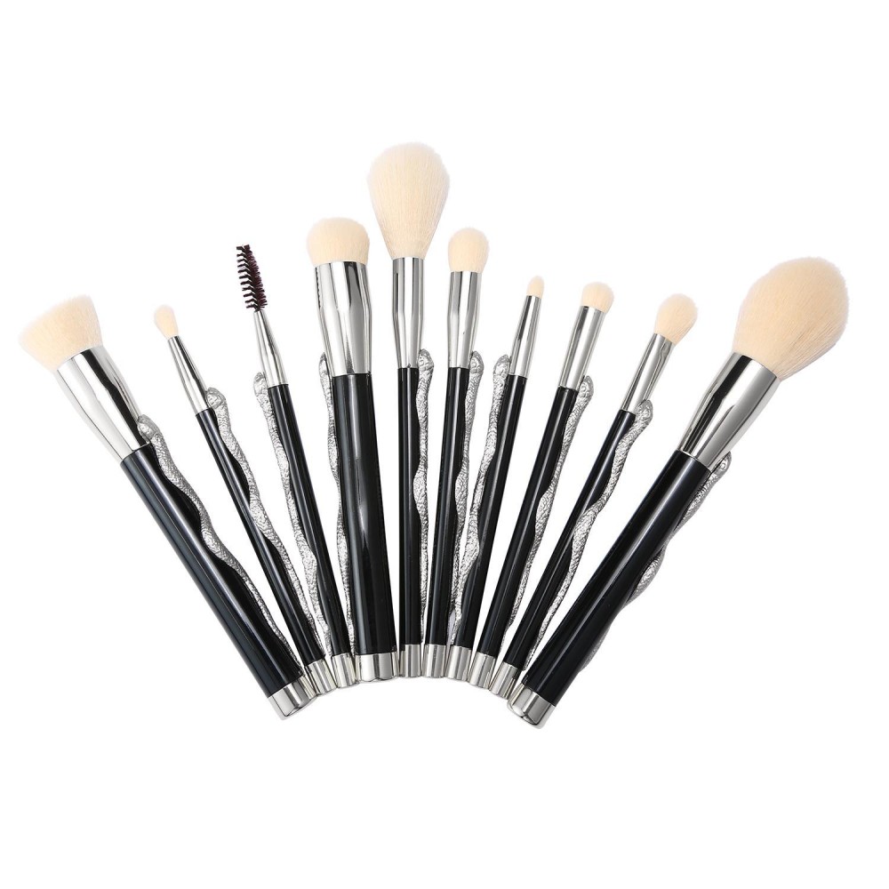 Coobonf 10 Pcs Khusus Super Soft Makeup Brush Cosmetics Foundation Blending Brush Kuas Bedak Wajah-Intl