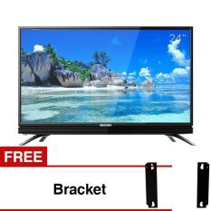 Coocaa 24 inch HD LED TV - Hitam (Model 24W3) Free Bracket