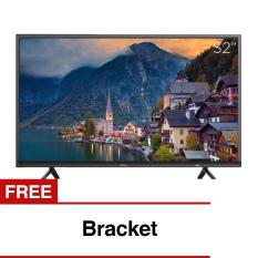 Coocaa 32 inch HD Digital LED TV - Hitam (Model 32E2A22G) with Free Bracket
