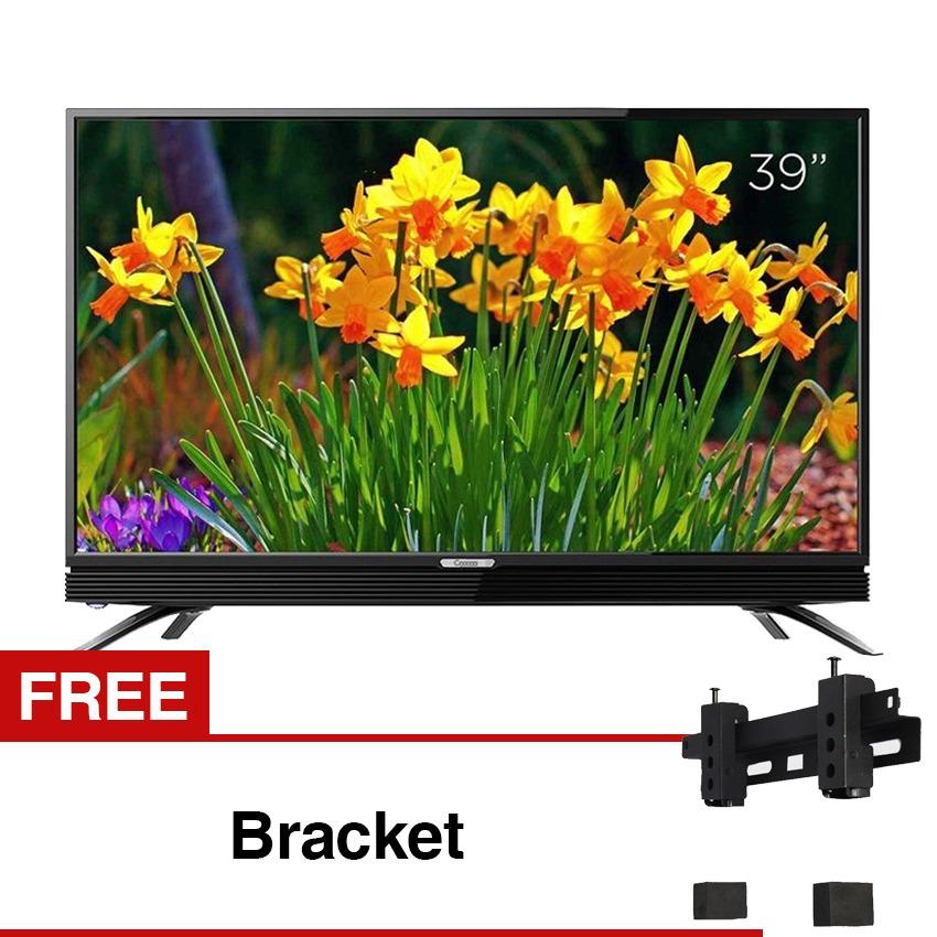 Coocaa 39 inch HD LED TV - Hitam (Model 39W3) Free Bracket