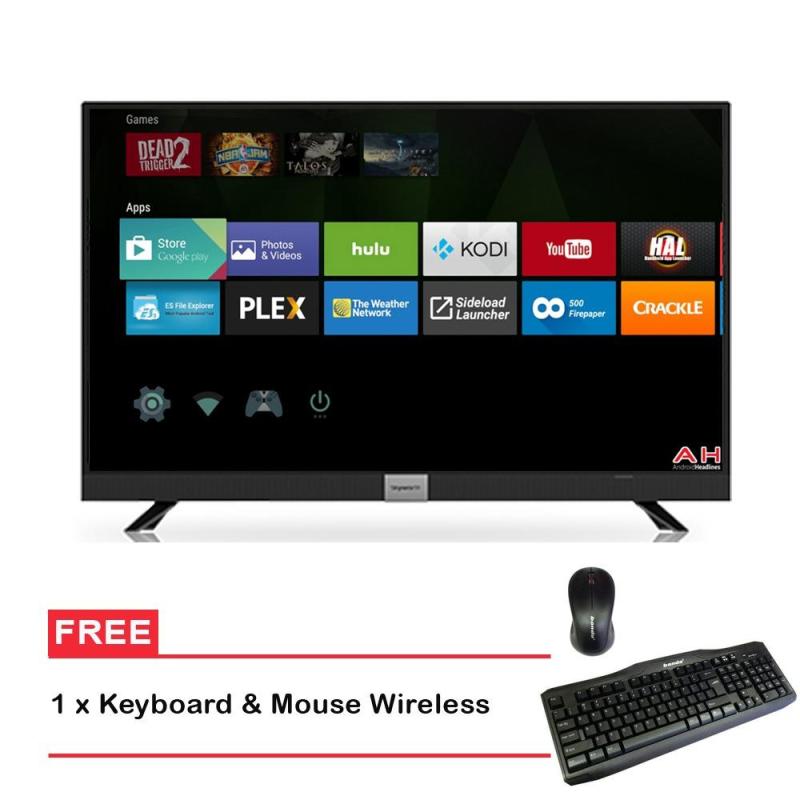 Coocaa 50 LED Smart Digital TV 50S3A12G- Hitam (Khusus JADETABEK)