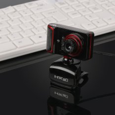 Cool Aksesoris Komputer HXSJ 16MP Pixel 180 Derajat Rotatable Webcam HD Digital Video Clip-on Web Kamera dengan Mikrofon Mic 3 LED untuk Desktop Laptop TV-Internasional