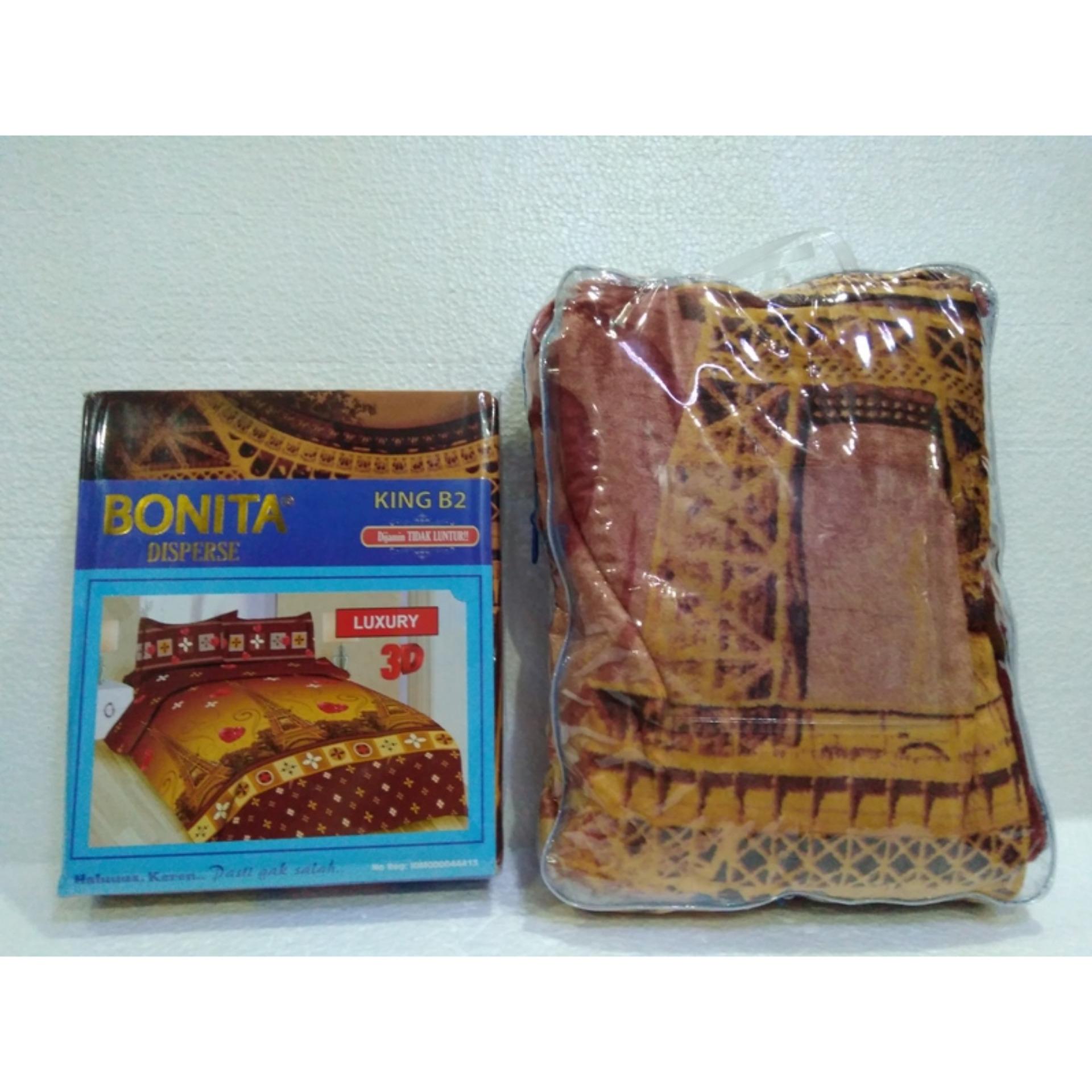 Couple Sprei + Selimut Super Lembut Dan Tebal Merk Bonita - LUXURY Uk. 180/160X200 CM