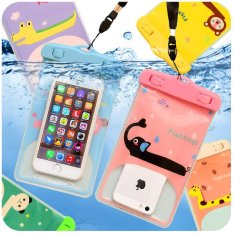 Kreatif Kartun Telepon Seluler Waterproof Bag Colorful Hewan PVC Sealed Waterproof Bag Kamera Waterproof Phone Cellphone Bag-Intl