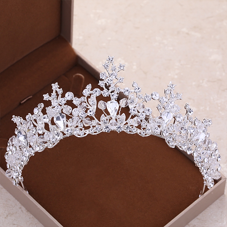 Crown Model Korea Mempelai Wanita Menikah Gaun Pengantin Gaun Hiasan Rambut