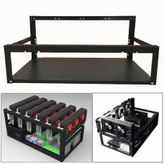 CRYPTO Coin Udara Terbuka Mining Miner Bingkai Kasus Rig Hingga 6 GPU ETH BTC Ethereum-Intl