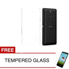 Crystal Case for Sony Xperia ZR / C5502 - (4.55 inch) - Clear Hardcase + Gratis Tempered Glass