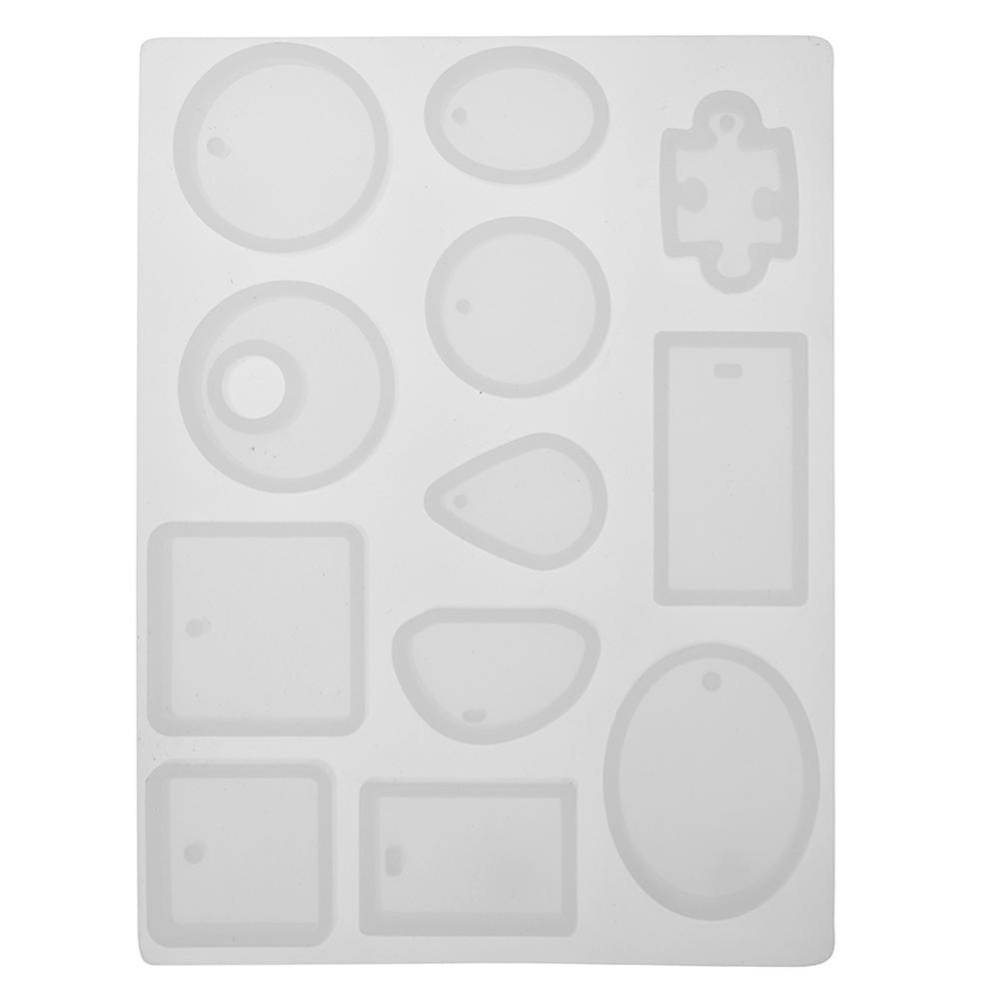 Crystal Silicone Cetakan Kalung Liontin Getah Perhiasan Membuat Cetakan Kerajinan Tangan-Internasional