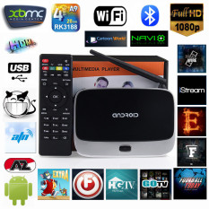 CS918 Android TV Box Smart Media Player Wi Fi 1080 P Bluetooth TV Receiver EU Plug-Intl