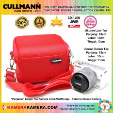 CULLMANN RAIN COVER RED Original Camera Bag for Mirrorless Camera Canon Nikon Sony Camcorder Panasonic and Action Camera GoPro Brica Xiaomi Yi