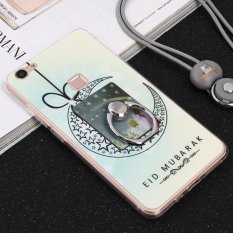 Corak Lucu Lembut Tpu Pelindung untuk Vivo X6 Penutup Fleksibel dengan Cincin Grip/Stand Pemegang dan Strap Pergelangan Tangan-Intl