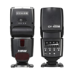 CY-450M Speedlite GN36 Sync Nirkabel Flash M/A/S/SD Senter Pantul Wide-Angle Diffuser untuk Canon EOS 550D 600D 650D 700D/Rebel T2i T3i T4i T5i untuk Nikon D5500 D5200 D3200 D5300 D3300 untuk Sony (alpha) pentax Olympus Kamera Panasonic-Intl