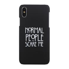 Cyber Diskon Besar Kreatif Portabel Orang Normal Takut Cetak Wadah Casing Ponsel untuk Iphone (Apple iPhone X)-Intl