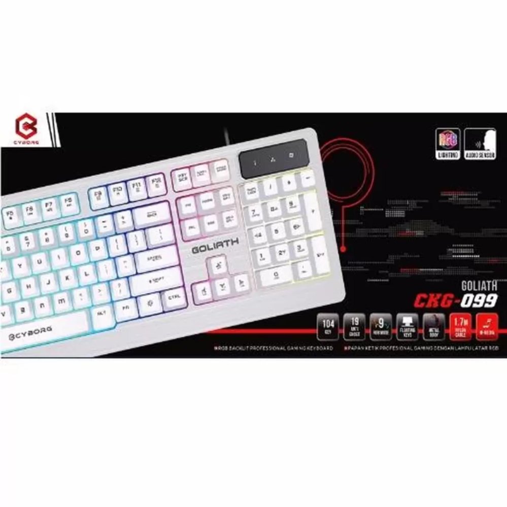 Cyborg CKG-099 Goliath Keyboard Gaming Multimedia 