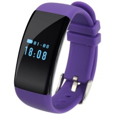 D21 0.66 inch OLED Screen Display Bluetooth Smart Bracelet, IP66 Waterproof, Support Pedometer / Anti-lost Reminder / Heart Rate Monitor / Sleep Monitor, Compatible with Android and iOS Phones(Purple) - intl