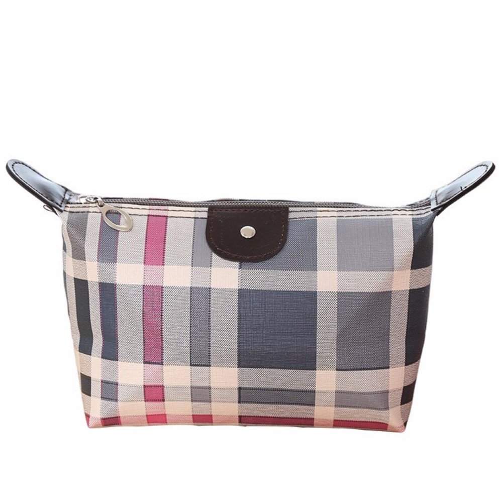 DapurBunda Cosmetic Pouch Long Champ Motif / Tas Dompet Kosmetik / Tempat Make Up bag - Kotak
