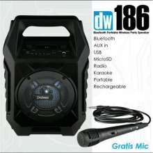 Dazumba DW 186 Speaker Portable, Bluetooth Bonus Microphone