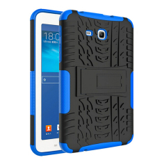 Mempesona butir 2-in-1 Protection Shell Case belakang untuk Samsung Galaxy Tab3 Lite T110 T116 (biru)- International