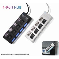 Dbest Usb Hub 4 Port On Off - Hitam/Putih