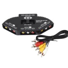 DCS AV Selector switch 3 in 1out + Kabel Rca