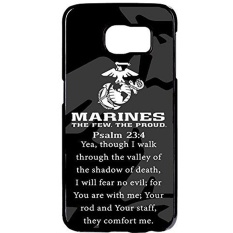 DEAL Market Inc LLC USMC Marinir Doa Mazmur 23 4 Korps Marinir. .. K Case Cover Rubber Silicon Black Case Cover untuk Samsung Galaxy S7 EDGE-Intl