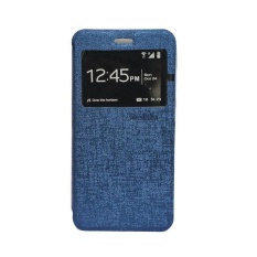 Delkin Flip Cover Oppo Neo 9 A37 - Biru Dongker