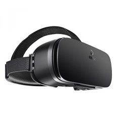 DESTEK V4 VR Headset, 103° FOV, Eye Protected HD Virtual Reality Headset w/ Touch Button/Trigger for iPhone X 8 7 6/6s plus, Samsung s6 s7 s8/Plus/Edge Note 8, Smartphones w/ 4.5 - 6.0in Screen
