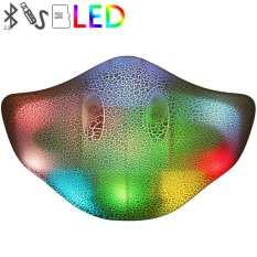 Devil Ikan Sinar Touch Bluetooth Speaker dengan Pencahayaan LED Devilfish Bersinar TF Kartu Bermain dengan Micphone untuk Ponsel dan Tablet (Multicolor) -Intl