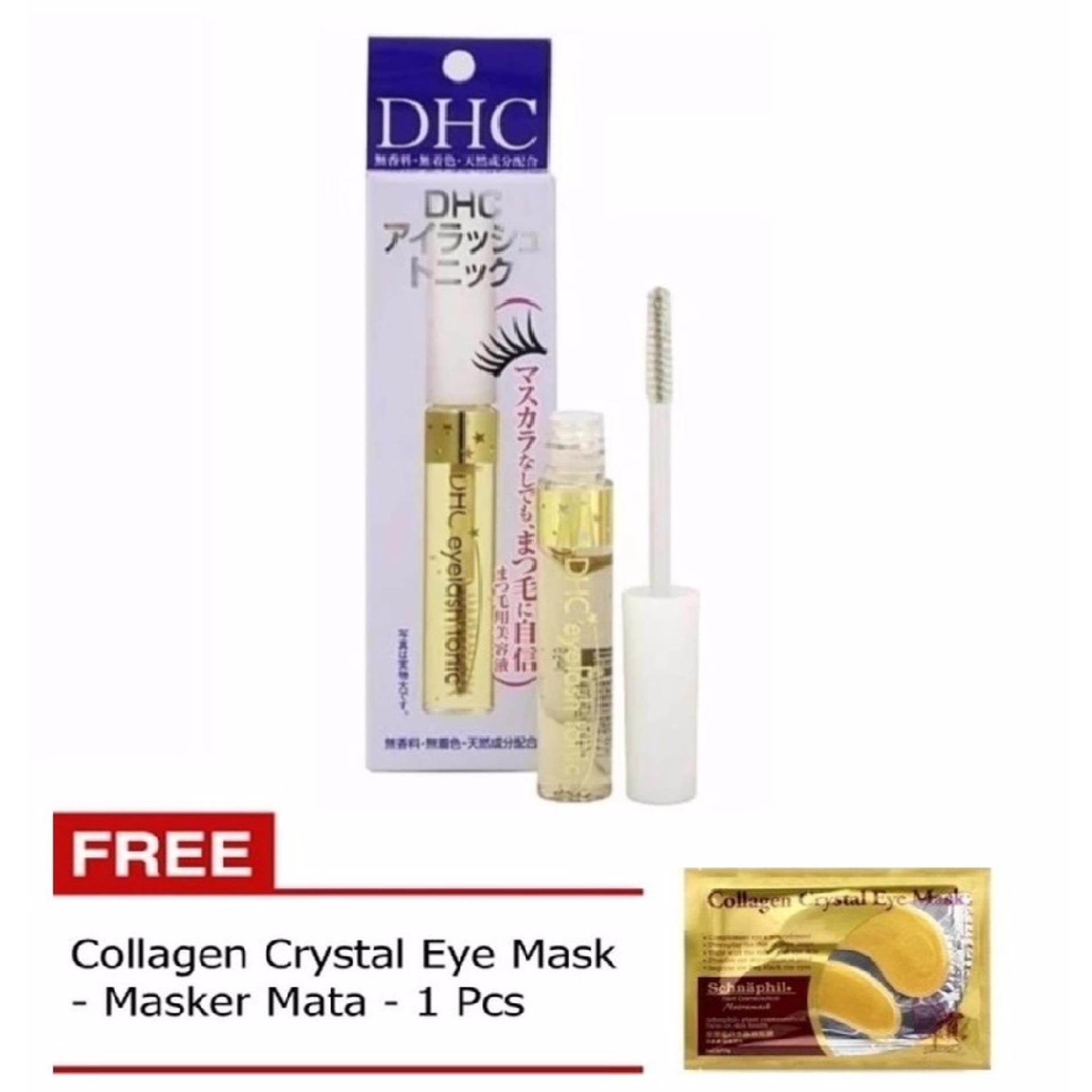 DHC Eyelash Tonic Relian - Serum Pemanjang bulu mata - 1 Buah + Gratis Collagen Eye Mask - Collagen Masker Mata - 1 Buah