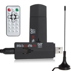 Digital USB 2.0 TV Stick FM + DAB DVB-T RTL2832U + R820T Dukungan SDR Tuner Receiver (Hitam) -INTL (...)