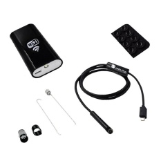 Diotem Vertikal Standar WIFI Endoskopi 200 Juta Piksel HD Kamera Tangki Bahan Bakar Oral Inspeksi Industri Endoskopi Kamera Pengintai 1.5 Meters (hitam) -Intl
