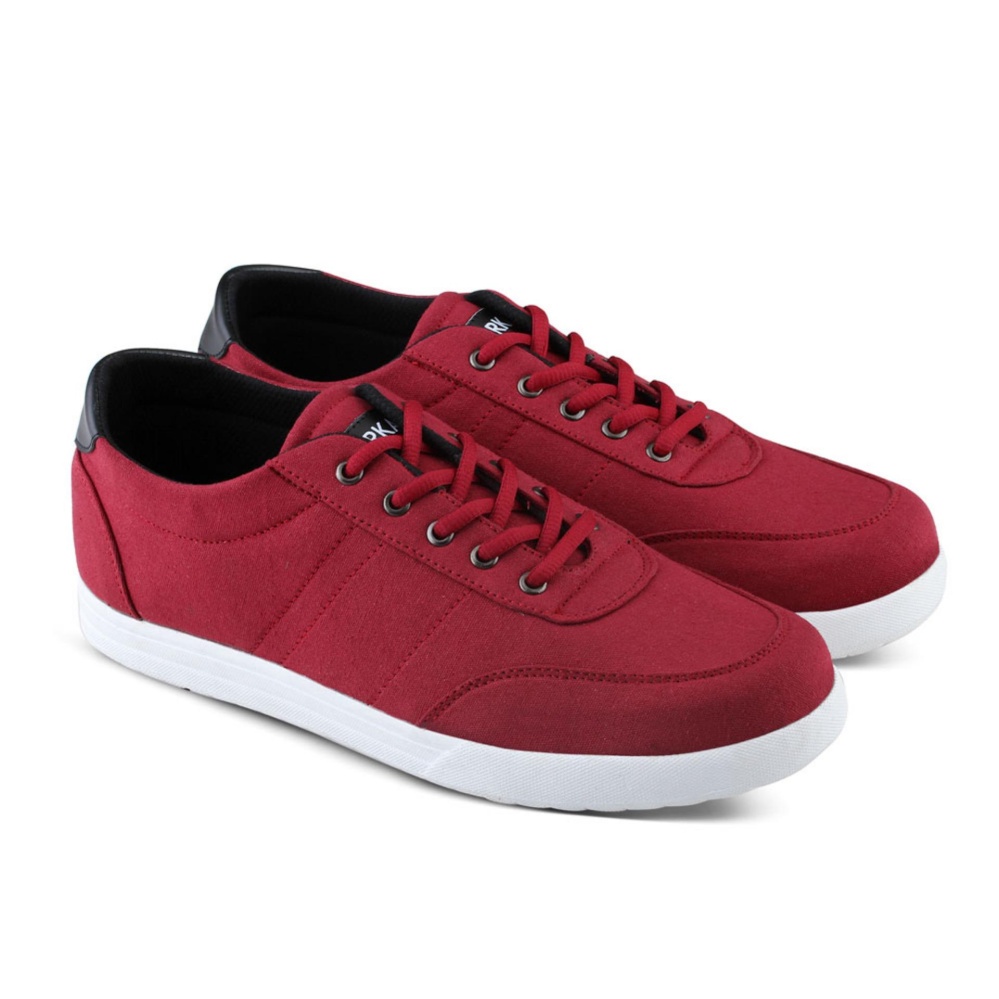 Distro DB 487 Sepatu Sneakers Kets dan Kasual Pria utk sekolah, kuliah, kerja, jalan - Merah