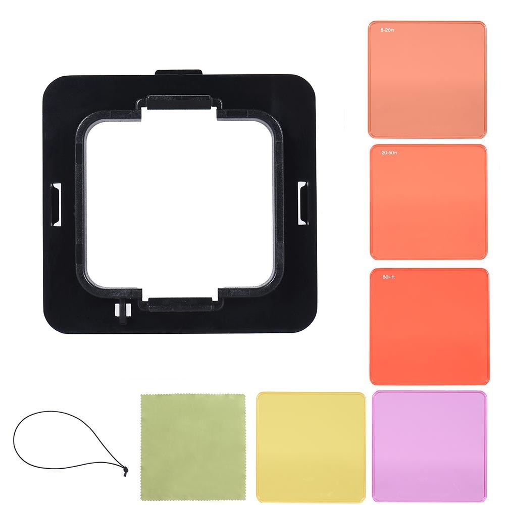 Diving Lens Filter Kit untuk Garmin VIRB ULTRA 30 Action Camera Digunakan dengan Perumahan Tahan Air-Intl
