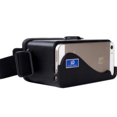 DIY Plastic Cardboard Head Mount VR for iPhone 5 Smartphone s4273 - Black
