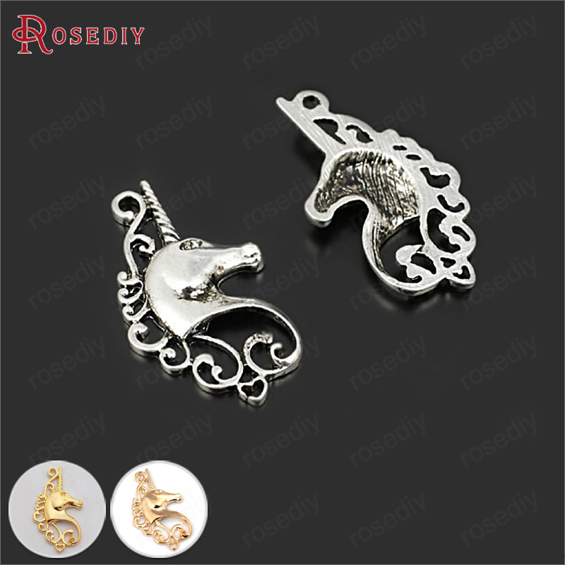 DIY Retro Paduan Kalung Gelang Anting Rambut Bando Asesoris Kepala Unicorn