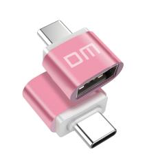 2 Pcs USB DM C Ke USB Adaptor Tipe Data C Converter Ke USB untuk Macbook Baru, MACBOOK PRO 2016, Chromebook Pixel, Lenovo Chromebook dan Lainnya Komputer dengan Port USB TYPE C-Intl