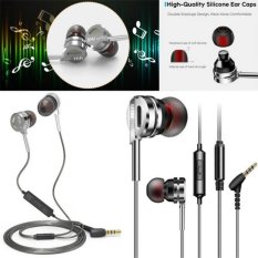 DM9 3.5mm Jack HI FI In-Ear Logam Earphone Headphone Auriculares Super Clear Kebisingan Isolating Headset Stereo Bass dengan MIC DJ untuk MP3 MP4 IPhone Android-Intl