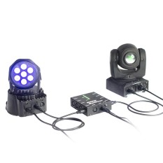 DMX512 Optik Splitter 8 Saluran Distribusi Amplifier untuk Pesta DJ Tampilkan Club Disco KTV Stage Light-Intl