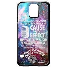 DOCTOR WHO CASE (CUSTOM) untuk Samsung Galaxy S5 Kasus Hitam-Intl