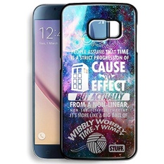 DOCTOR WHO CASE (CUSTOM) untuk Samsung Galaxy S6 Kasus Hitam-Intl