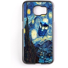 Doctor Who On Starry Night Phone Case Cover For Samsung Galaxy S6 edge cases Black Hard - intl