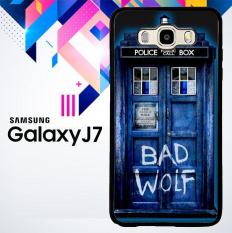 Doctor Who TARDIS Bad Wolf Blue L1233 Samsung Samsung Galaxy J7 2015 SM-J700 Case