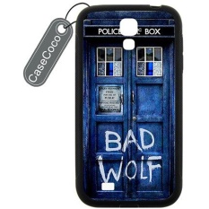 Doctor Who TARDIS Bad Wolf Custom Hard Plastic & Rubber Case untuk Samsung Galaxy S4-Galaxy S4 Case Cover -Intl