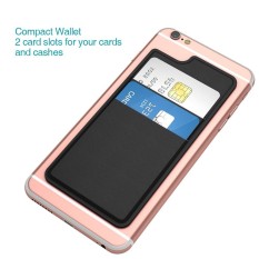 Dodocool Ultra-Slim Diri Perekat Kredit Tempat Kartu 2 Slot Stick-On Dompet untuk iPhone 7 Plus/7/ 6 S Plus/6 S/6 Plus/6 Smartphone Mawar Merah-Intl