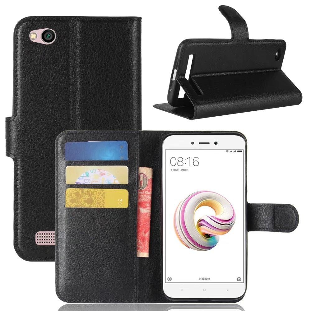 Dompet Kulit Flip Cover Card Holder Case untuk Xiaomi Redmi 5A-Intl
