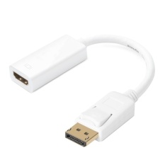 DP to HDMI. ICZI DisplayPort Male to HDMI Female Adapter ( 4K.Gold- Plated ) for Macbook Chromebook Pixel Surface Pro HDTVsMonitorsProjectors and More White
