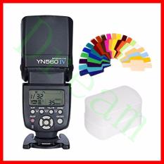 Mimpi Yongnuo YN560 IV 2.4G Wireless Flash Speedlite untuk Kamera DSLR dengan 20 Warna Gel