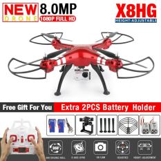 Drone Syma X8HG With 8MP HD Camera Altitude Hold Mode 2.4G 4CH 6Axis RC Quadcopter RTF bisa angkat kamera action cam